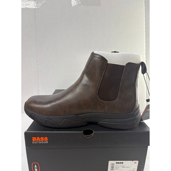 Bass Outdoor Men's Field Chelsea Boot Brown Cushioned Rubber Bottom Sz 10M - Picture 2 of 6